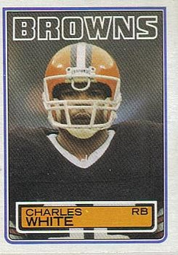 #259 Charles White - Cleveland Browns - 1983 Topps Football