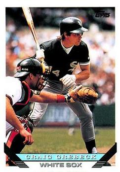 #259 Craig Grebeck - Chicago White Sox - 1993 Topps Baseball
