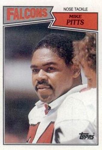 #259 Mike Pitts - Atlanta Falcons - 1987 Topps Football