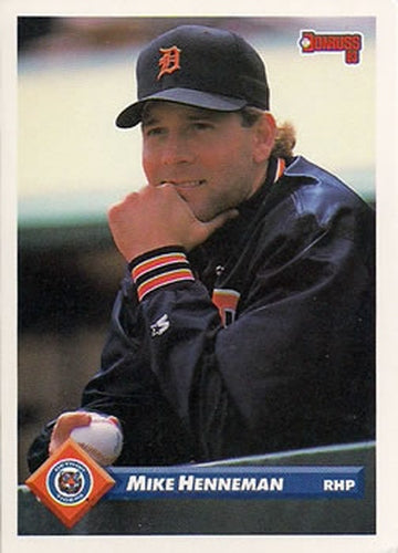 #259 Mike Henneman - Detroit Tigers - 1993 Donruss Baseball