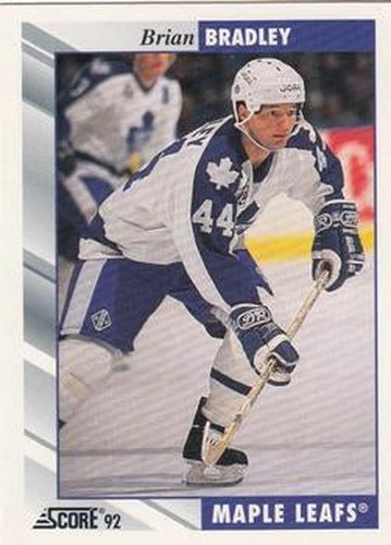 #259 Brian Bradley - Toronto Maple Leafs - 1992-93 Score USA Hockey