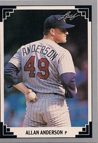 #259 Allan Anderson - Minnesota Twins - 1991 Leaf Baseball