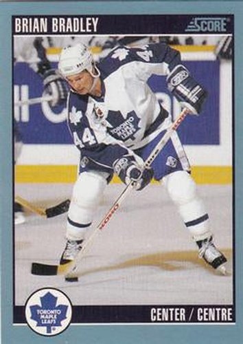 #259 Brian Bradley - Toronto Maple Leafs - 1992-93 Score Canadian Hockey