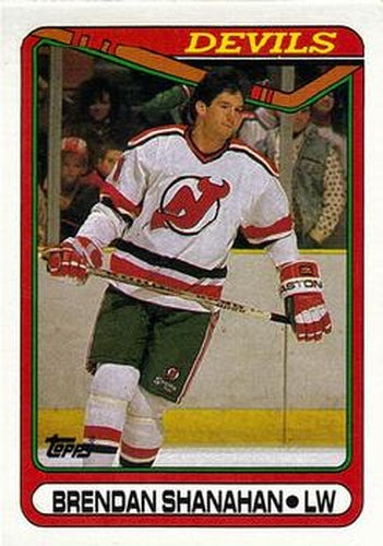 #259 Brendan Shanahan - New Jersey Devils - 1990-91 Topps Hockey