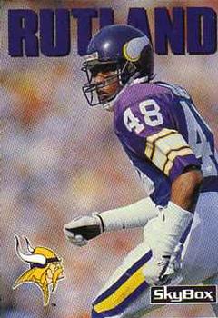 #259 Reggie Rutland - Minnesota Vikings - 1992 SkyBox Impact Football
