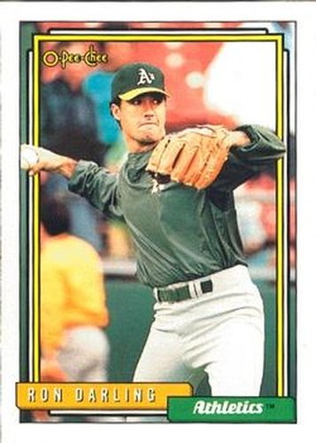 #259 Ron Darling - Oakland Athletics - 1992 O-Pee-Chee Baseball
