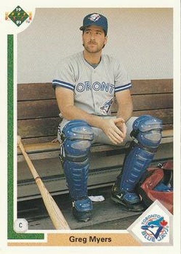 #259 Greg Myers - Toronto Blue Jays - 1991 Upper Deck Baseball