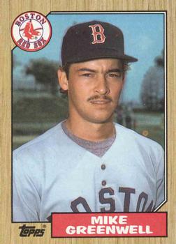 #259 Mike Greenwell - Boston Red Sox - 1987 Topps Baseball