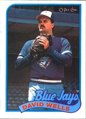 #259 David Wells - Toronto Blue Jays - 1989 O-Pee-Chee Baseball