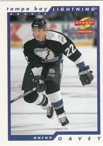 #259 Aaron Gavey - Tampa Bay Lightning - 1996-97 Score Hockey