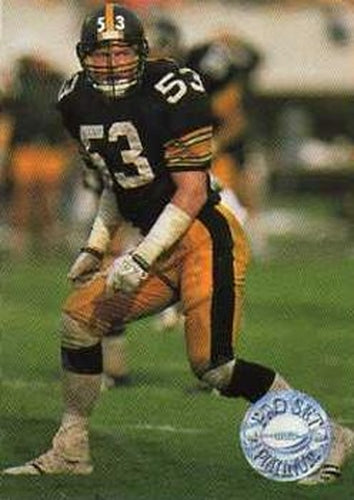 #259 Bryan Hinkle - Pittsburgh Steelers - 1991 Pro Set Platinum Football