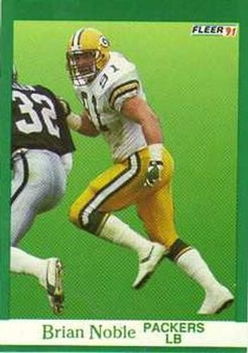#259 Brian Noble - Green Bay Packers - 1991 Fleer Football