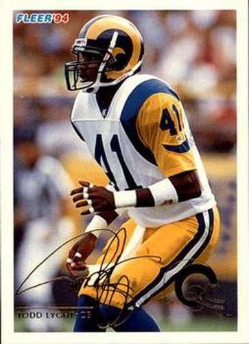 #259 Todd Lyght - Los Angeles Rams - 1994 Fleer Football