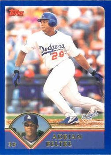 #259 Adrian Beltre - Los Angeles Dodgers - 2003 Topps Baseball