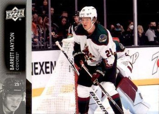 #259 Barrett Hayton - Arizona Coyotes - 2021-22 Upper Deck Hockey