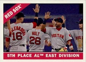 #259 5th Place AL East Division Boston Red Sox - Boston Red Sox - 2015 Topps Heritage Baseball