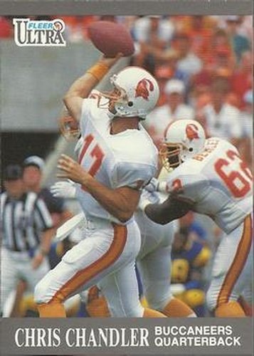 #259 Chris Chandler - Tampa Bay Buccaneers - 1991 Ultra Football