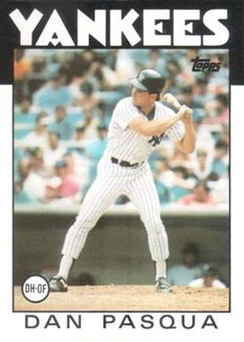 #259 Dan Pasqua - New York Yankees - 1986 Topps Baseball