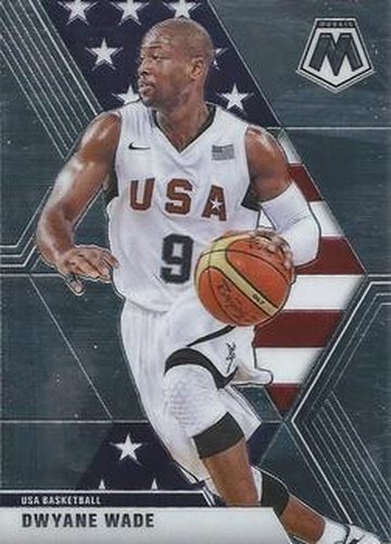 #259 Dwyane Wade - USA - 2019-20 Panini Mosaic Basketball