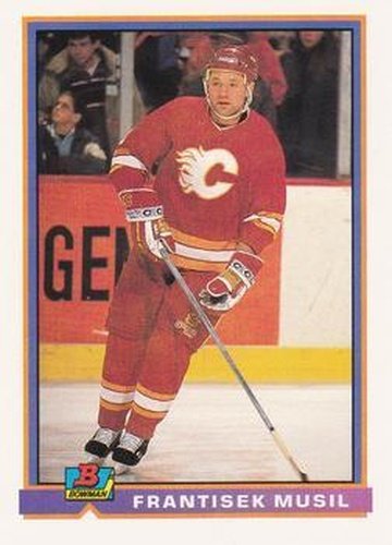 #259 Frank Musil - Calgary Flames - 1991-92 Bowman Hockey