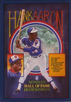 #259 Hank Aaron Puzzle Card - Atlanta Braves - 1986 Leaf Baseball