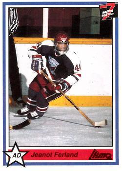 #259 Jeanot Ferland - Longueuil College Francais - 1990-91 7th Inning Sketch QMJHL Hockey