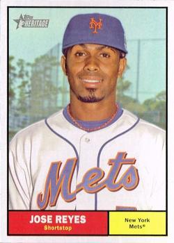#259 Jose Reyes - New York Mets - 2010 Topps Heritage Baseball
