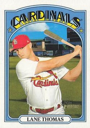 #259 Lane Thomas - St. Louis Cardinals - 2021 Topps Heritage Baseball