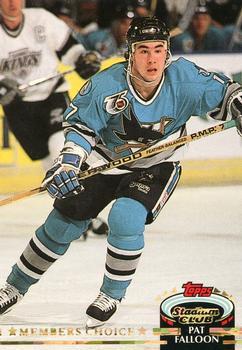 #259 Pat Falloon - San Jose Sharks - 1992-93 Stadium Club Hockey