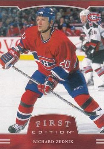 #259 Richard Zednik - Montreal Canadiens - 2002-03 Be a Player First Edition Hockey