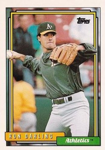 #259 Ron Darling - Oakland Athletics - 1992 Topps Baseball