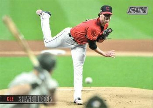 #259 Shane Bieber - Cleveland Indians - 2021 Stadium Club Baseball