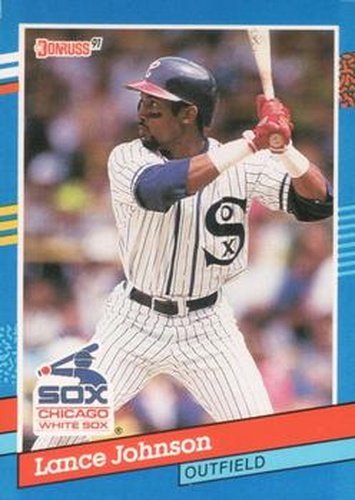 #259 Lance Johnson - Chicago White Sox - 1991 Donruss Baseball