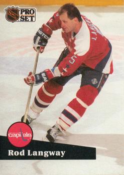 #259 Rod Langway - 1991-92 Pro Set Hockey
