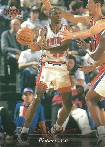 #259 Theo Ratliff - Detroit Pistons - 1995-96 Upper Deck Basketball