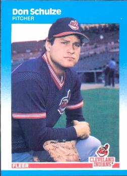 #259 Don Schulze - Cleveland Indians - 1987 Fleer Baseball