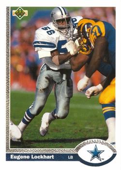 #259 Eugene Lockhart - Dallas Cowboys - 1991 Upper Deck Football