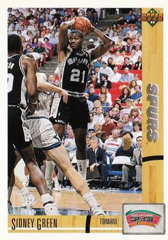 #259 Sidney Green - San Antonio Spurs - 1991-92 Upper Deck Basketball