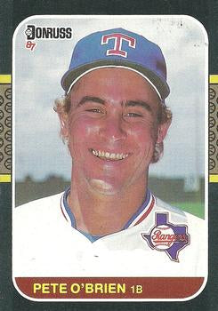 #259 Pete O'Brien - Texas Rangers - 1987 Donruss Baseball