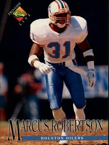 #259 Marcus Robertson - Houston Oilers - 1994 Pro Line Live Football