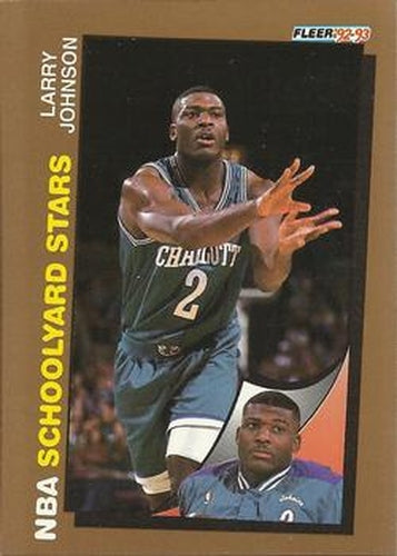 #259 Larry Johnson - Charlotte Hornets - 1992-93 Fleer Basketball