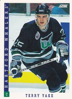 #259 Terry Yake - Hartford Whalers - 1993-94 Score Canadian Hockey