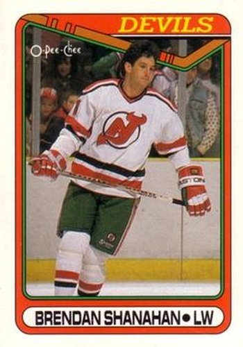 #259 Brendan Shanahan - New Jersey Devils - 1990-91 O-Pee-Chee Hockey
