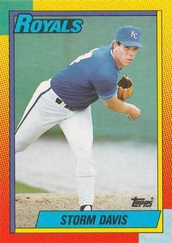 #25T Storm Davis - Kansas City Royals - 1990 Topps Traded Baseball