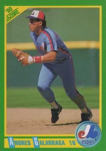 #25 Andres Galarraga - Montreal Expos - 1990 Score Baseball