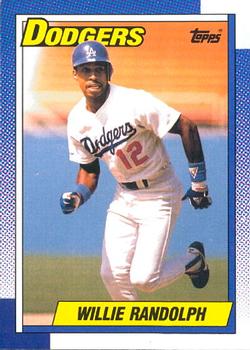 #25 Willie Randolph - Los Angeles Dodgers - 1990 O-Pee-Chee Baseball