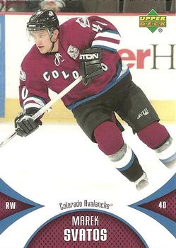 #25 Marek Svatos - Colorado Avalanche - 2006-07 Upper Deck Mini Jersey Hockey