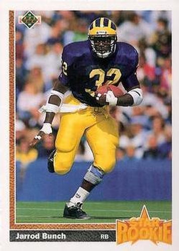 #25 Jarrod Bunch - New York Giants - 1991 Upper Deck Football