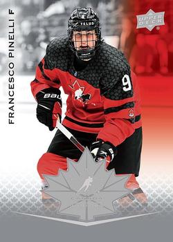 #25 Francesco Pinelli - Canada - 2021-22 Upper Deck Team Canada Juniors Hockey