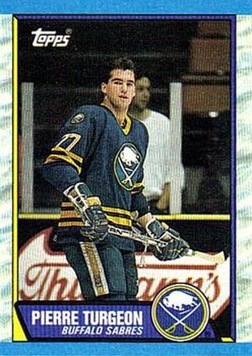 #25 Pierre Turgeon - Buffalo Sabres - 1989-90 Topps Hockey